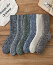 Men EU40-EU44 Thick warm crew winter wool blend thermal socks 6 Pairs S38